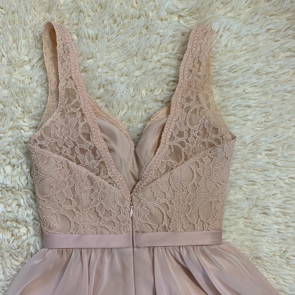 Mori Lee Formal Dress Size 14 Blush/Nude Color - Picture 4 of 9